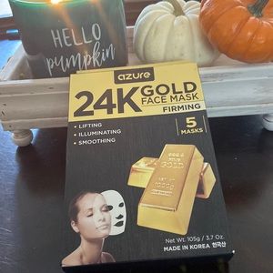 Azure 24k gold face mask 5- masks new